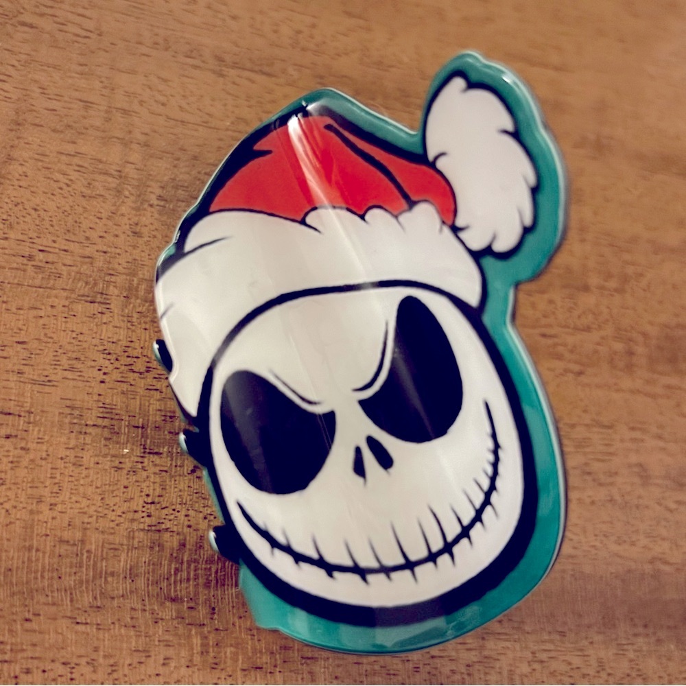 Disney Inspired Santa Jack Skellington Claw Clip